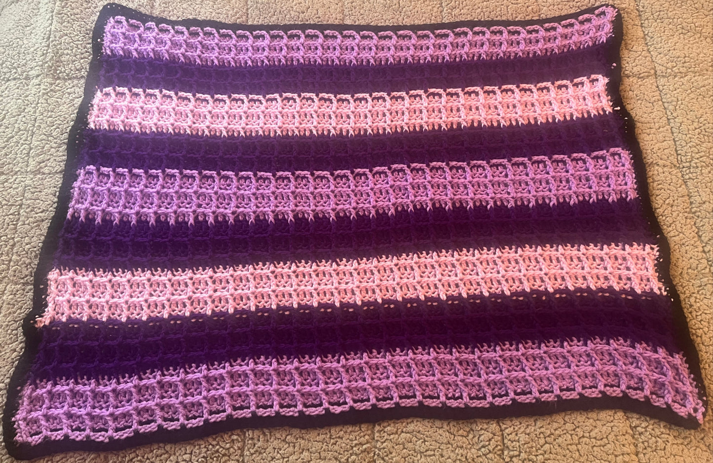 Rectangle Waffle Car Seat Blanket