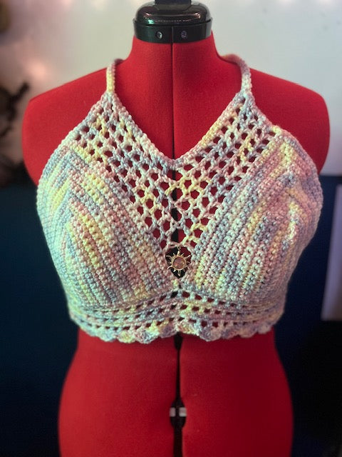 Caged Halter Top