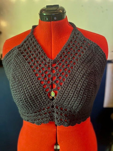 Caged Halter Top
