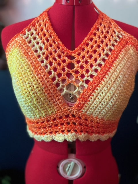 Caged Halter Top